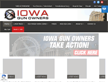 Tablet Screenshot of iowagunowners.org